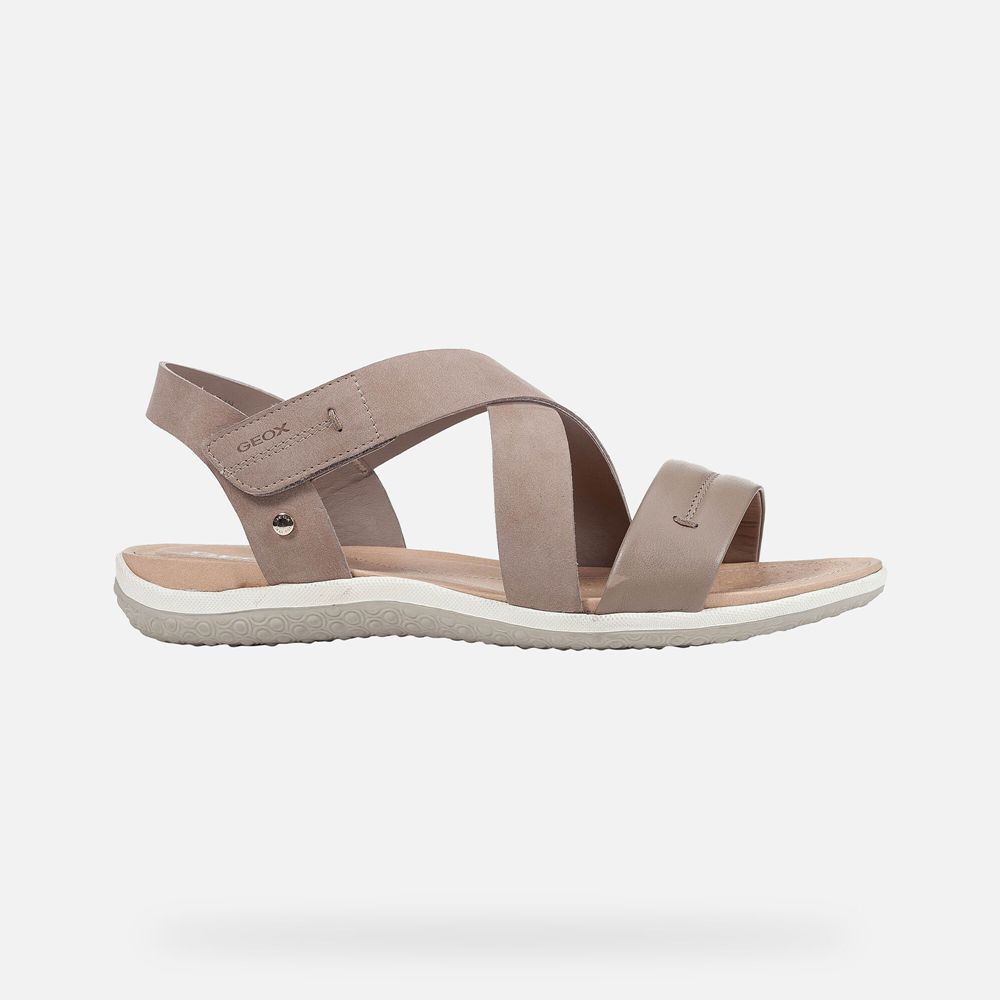 Geox Sandals Beige Vega - Geox Womens Shoes - WEZNRF739